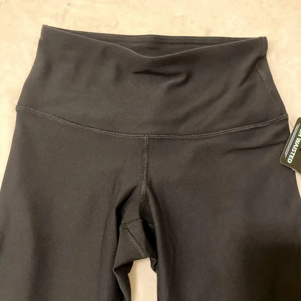 NWT 90 Degree by Reflex Women Capri Black Legging Pants XS